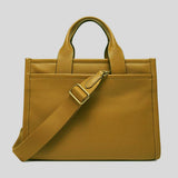 COACH Pebble Leather Cargo Tote Bag Honey Brown CAM75