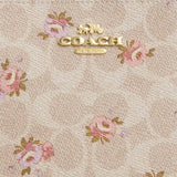 COACH Large Corner Zip Wristlet In Signature Canvas Sand Multi CBA72