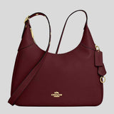 COACH Ella Shoulder Bag Maroon CCE48
