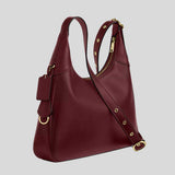 COACH Ella Shoulder Bag Maroon CCE48