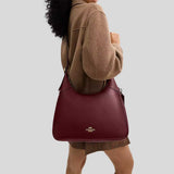 COACH Ella Shoulder Bag Maroon CCE48