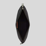 COACH Pouch In Signature Canvas Charcoal/Black CCF32