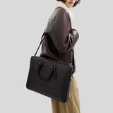 COACH Ethan Large Brief In Signature Canvas Charcoal/Black CCF56