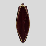 COACH Corner Zip Wristlet Maroon CCL23