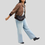 COACH Aria Shoulder Bag With Star Print Black Multi CCL25