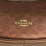 COACH Aria Shoulder Bag In Signature Canvas Brown/Copper CCL27