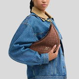COACH Aria Shoulder Bag In Signature Canvas Brown/Copper CCL27