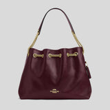 COACH Evelyn Shoulder Bag Dark Wine CCZ79