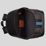 COACH West Backpack In Signature Canvas With Varsity Stripe Walnut Multi CDC54