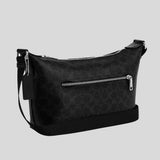 COACH Small Finn Crossbody Bag With Pouch In Signature Canvas With Varsity Stripe Black Multi CDC62