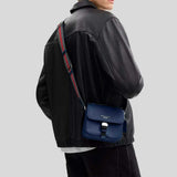 COACH Racer Crossbody Bag With Varsity Stripe Webbing Deep Blue Multi CDC83