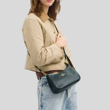 COACH Teri Shoulder Bag With Quilting Dark Teal CDP32