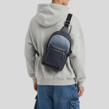 COACH West Pack In Ombre Signature Canvas Silver/Blue CDX98