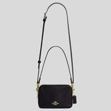 COACH Mini Carey Crossbody Bag Black CEA02