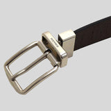 COACH Harness Buckle Cut-To-Size Reversible Belt, 38 Mm Black/Dark Brown CQ023