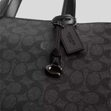 COACH Isaac Workbag In Signature Canvas Charcoal Signature CV970