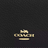 COACH Card Holder Wallet In Signature Canvas Walnut/Black CZ034