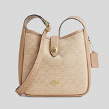 COACH Hadley Convertible Crossbody Bag With Signature Canvas Dark Natural Multi CAK50