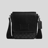 COACH Lucas Crossbody Bag In Signature Jacquard Charcoal/Black CAT13