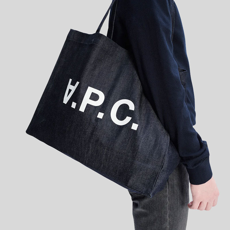 A.P.C. Daniela Unisex Shopping Tote Bag Indigo COCSXM61446U