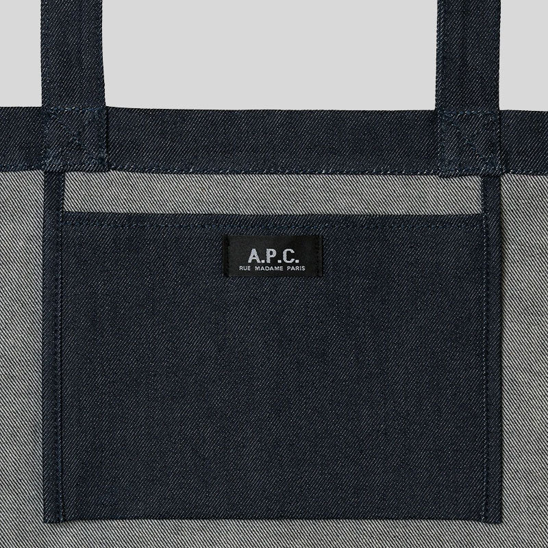 A.P.C. Daniela Unisex Shopping Tote Bag Indigo COCSXM61446U