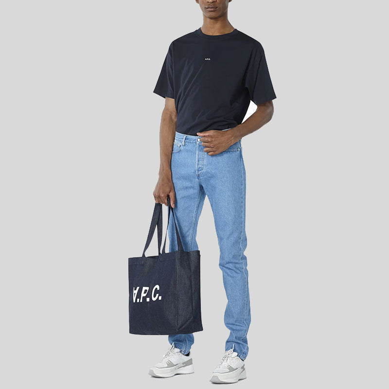 A.P.C. Daniela Unisex Shopping Tote Bag Indigo COCSXM61446U