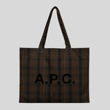 A.P.C. Diane Unisex Shopping Tote Bag Brown COHKY-M61443
