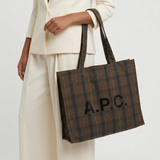 A.P.C. Diane Unisex Shopping Tote Bag Brown COHKY-M61443