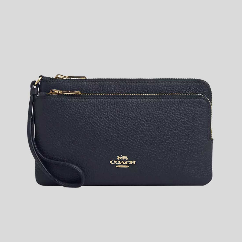 COACH Double Zip Wallet Midnight CU919