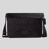 COACH District Crossbody Bag In Signature Canvas Charcoal/Black CV761