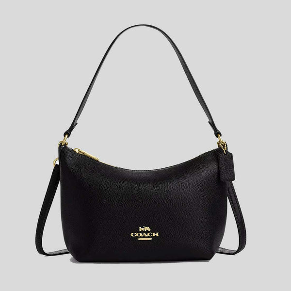 COACH Zip Top Shoulder Bag Black CW390