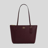 COACH Fiona Zip Tote Bag Merlot CW395