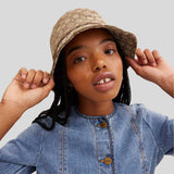 COACH Unisex Signature Jacquard Bucket Hat Khaki CW765