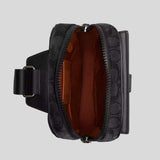 COACH Track Pack In Signature Canvas Charcoal/Black CX880