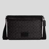 COACH District Crossbody Bag In Signature Canvas Charcoal/Black CY824