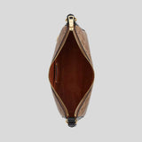 COACH Ellie File Bag In Signature Canvas Tan/Black CZ177