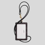 COACH ID Lanyard In Signature Canvas Walnut/Black CZ285