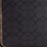 COACH Ethan Pack In Blocked Signature Canvas Tan/Charcoal/Black CZ394