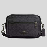 COACH Elias Crossbody In Signature Canvas Charcoal/Black CZ401