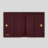 FERRAGAMO Gancini Compact Wallet Plum 789858