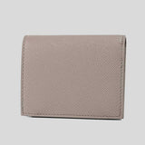 FERRAGAMO Gancini Compact Wallet Warm Taupe 795489
