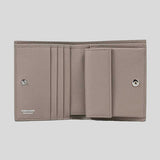 FERRAGAMO Gancini Compact Wallet Warm Taupe 795489