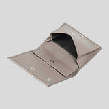 FERRAGAMO Gancini Compact Wallet Warm Taupe 795489