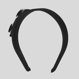 FERRAGAMO Vara Bow Wide Headband Black/Palladium 524893