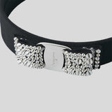 FERRAGAMO Vara Bow Wide Headband Black/Palladium 524893