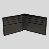 FERRAGAMO Gancini Men's Bifold Wallet Black/Dark Rain 733314