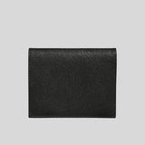 Ferragamo Calf Leather Small Bifold Wallet Black 726512