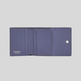 FERRAGAMO Calf Leather Trifold Wallet Graphite 785173