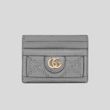 GUCCI GG MATELASSÉ Card Case Grey 723790 lussocitta lusso citta