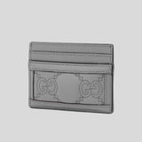 GUCCI GG MATELASSÉ Card Case Grey 723790